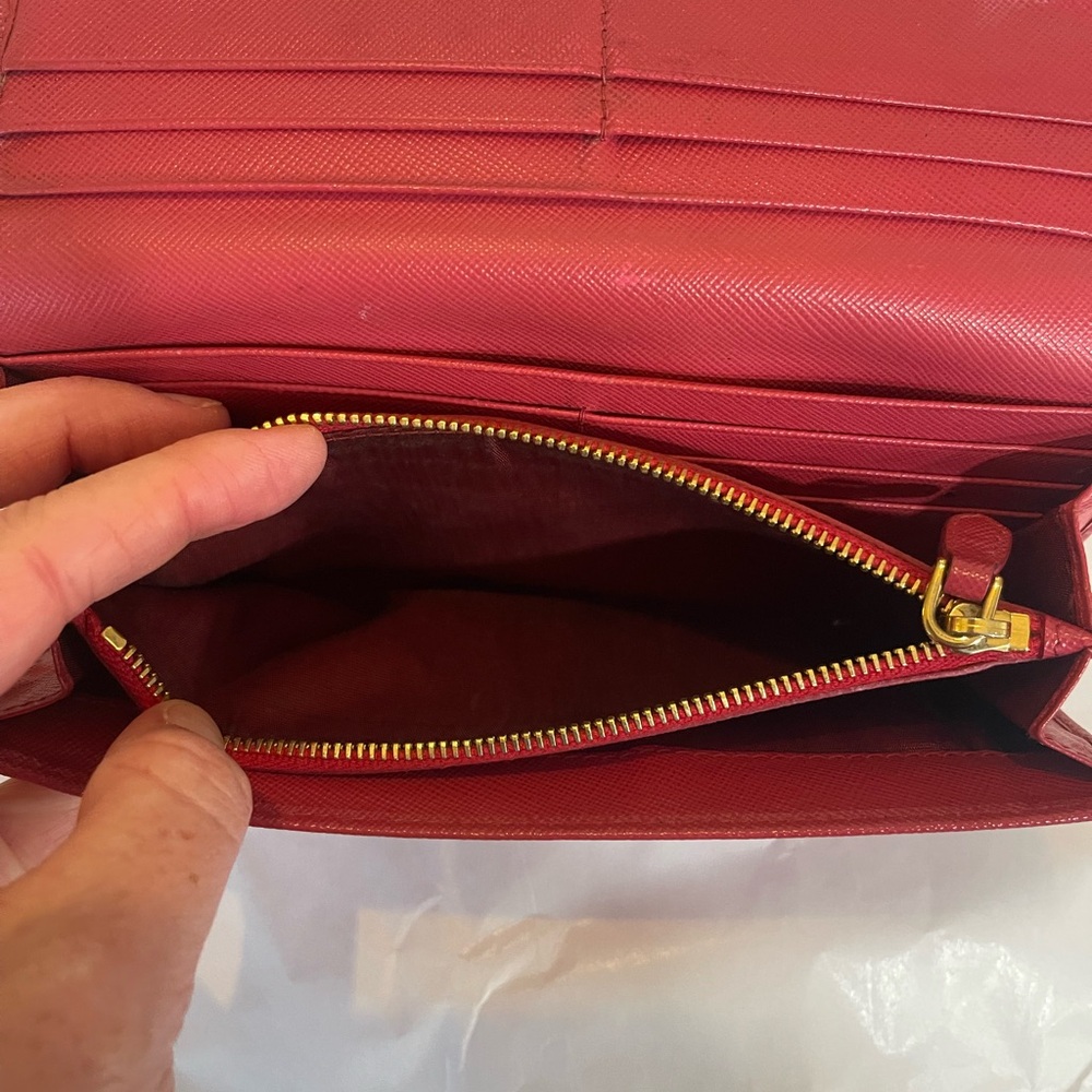 Prada Pink Saffiano Leather Wallet with COA - Picture 4 of 11